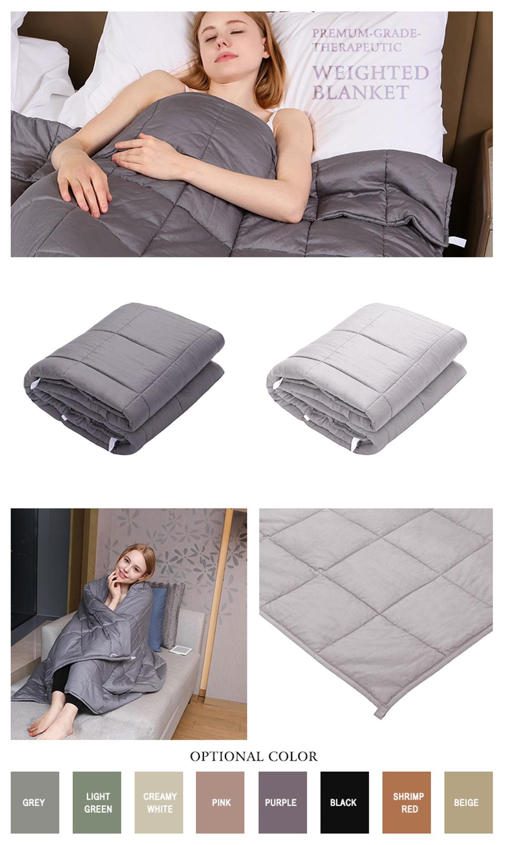 weighted blanket with rice